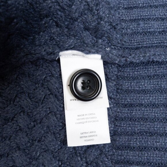 Rails Shepley Cardigan Navy Blue Button Down Shawl Collar Sweater - Picture 12 of 14